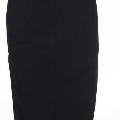 George Womens Black Viscose Straight & Pencil Skirt Size 10