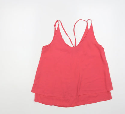 Womens UK Size 10 Etam Pink Camisole Blouse