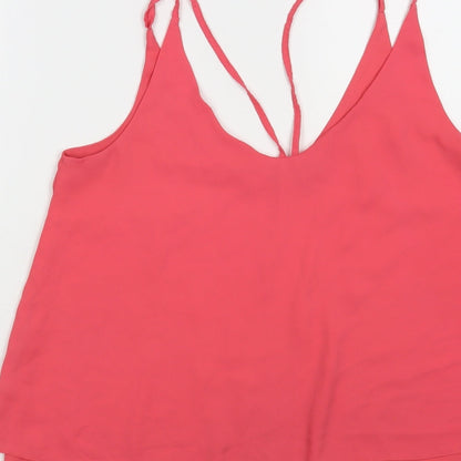 Womens UK Size 10 Etam Pink Camisole Blouse