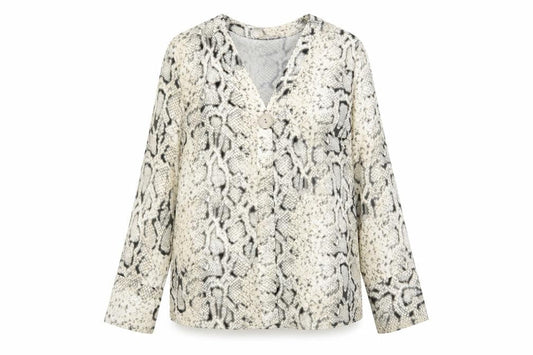 Womens UK Size 8 New Look Beige Basic Blouse