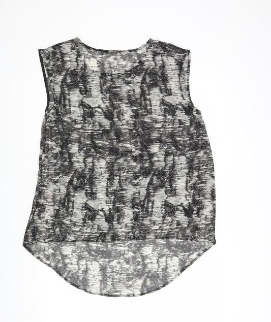 Womens UK Size L VILA Grey Basic Blouse