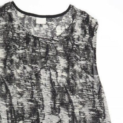 Womens UK Size L VILA Grey Basic Blouse