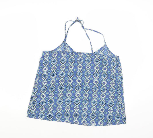 Womens UK Size M Hollister Blue Camisole Blouse