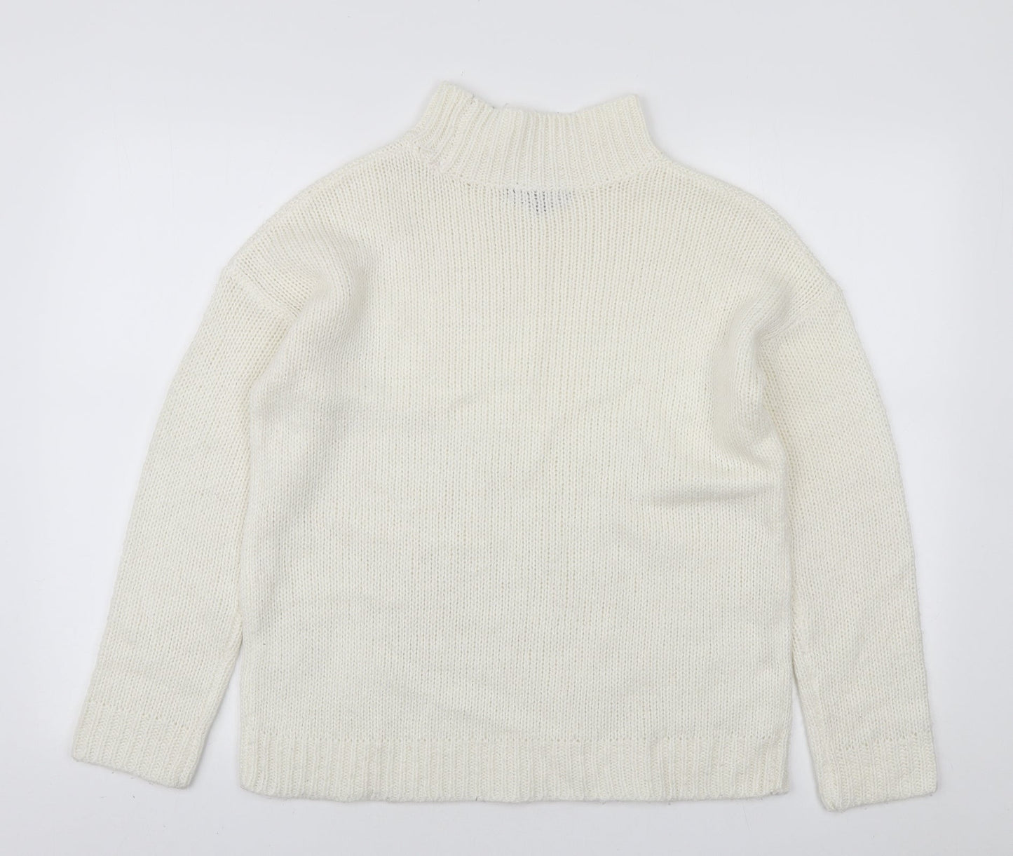 Womens UK Size 12 Studio White Pullover Jumper