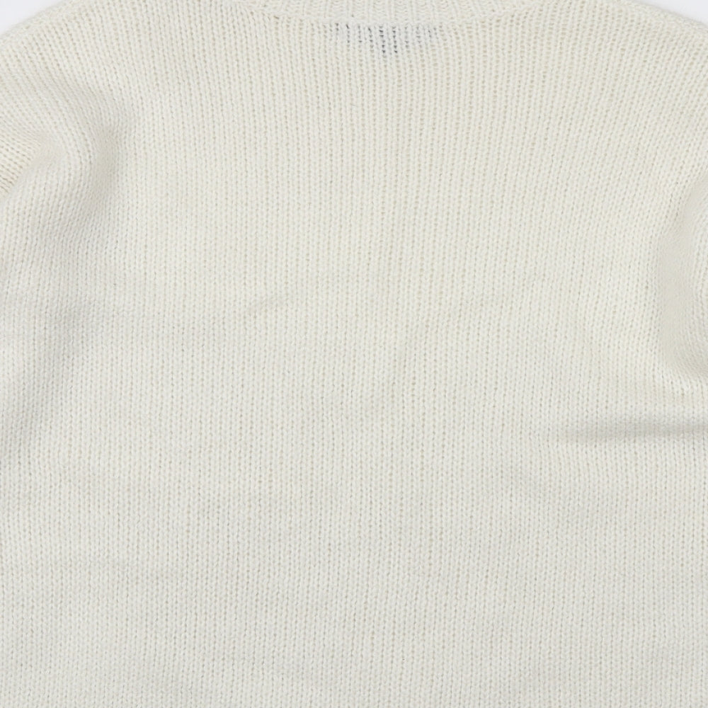 Womens UK Size 12 Studio White Pullover Jumper