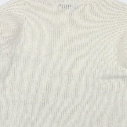 Womens UK Size 12 Studio White Pullover Jumper