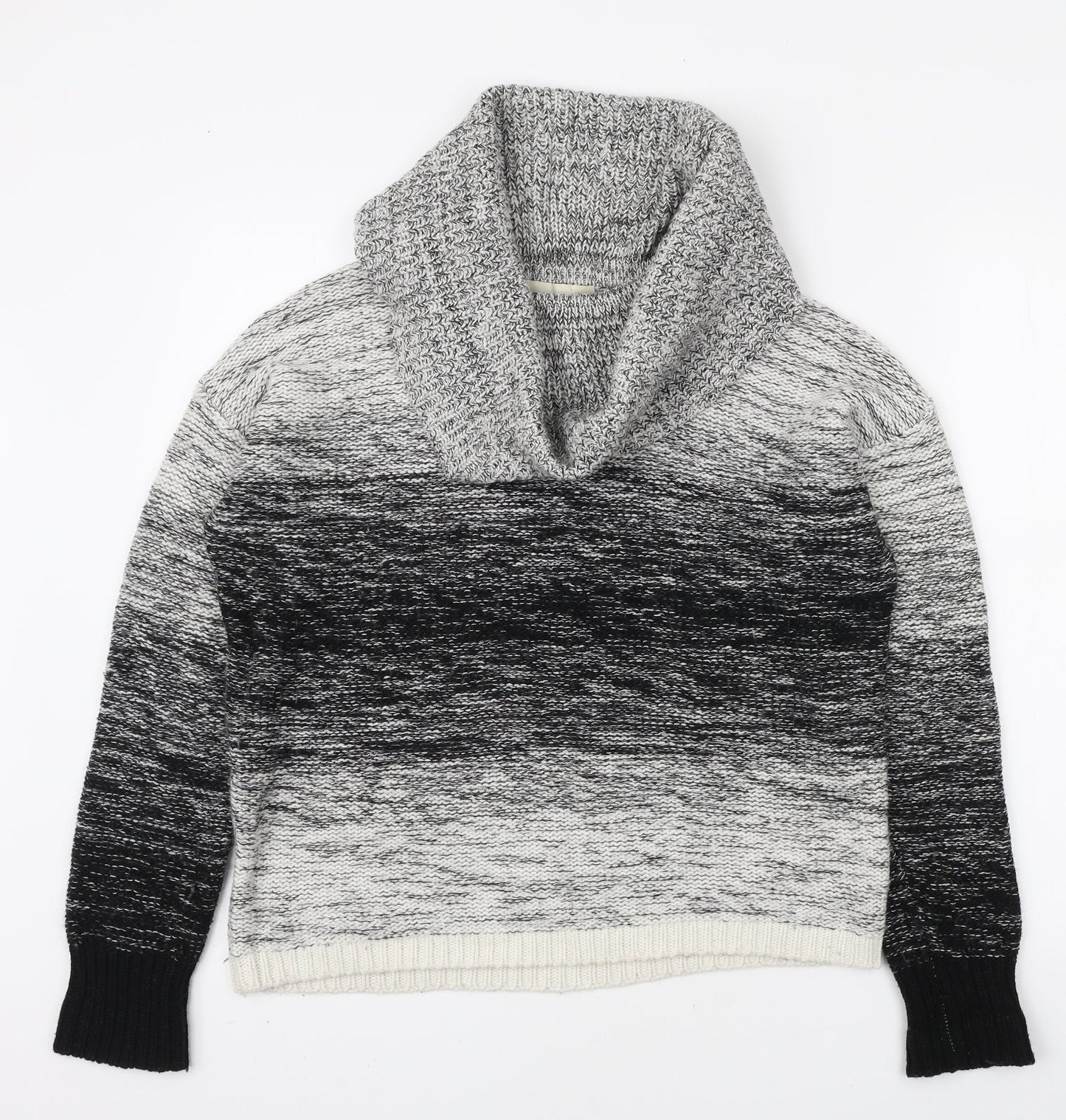 Wish-Bone Womens Grey Roll Neck Viscose Pullover Jumper Size M