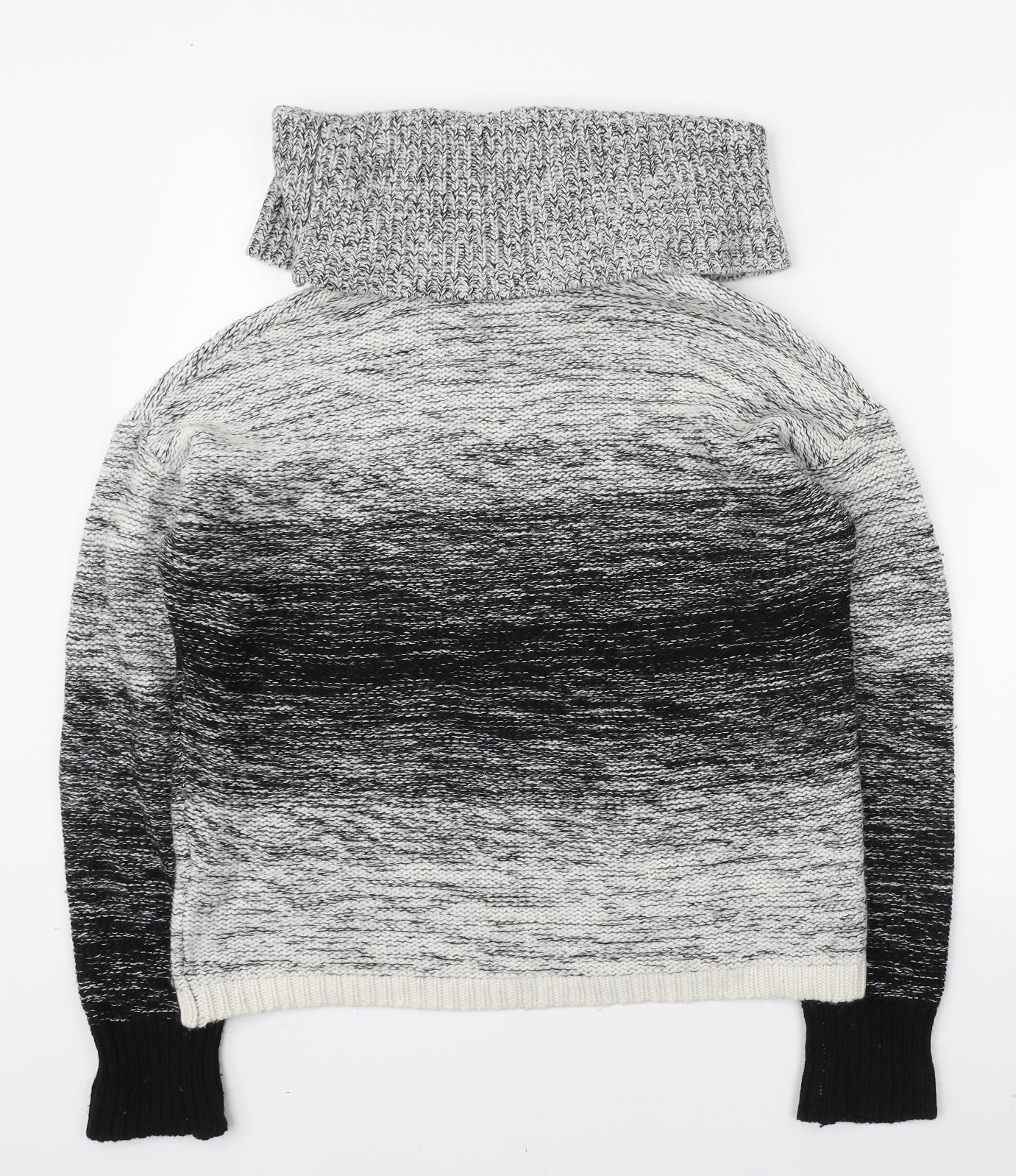 Wish-Bone Womens Grey Roll Neck Viscose Pullover Jumper Size M