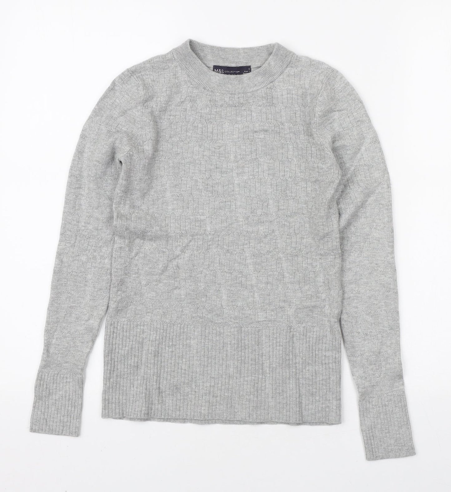 Womens UK Size 6 Marks and Spencer Grey Pullover Jumper