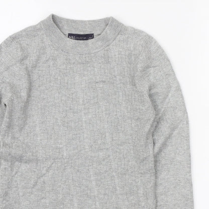 Womens UK Size 6 Marks and Spencer Grey Pullover Jumper