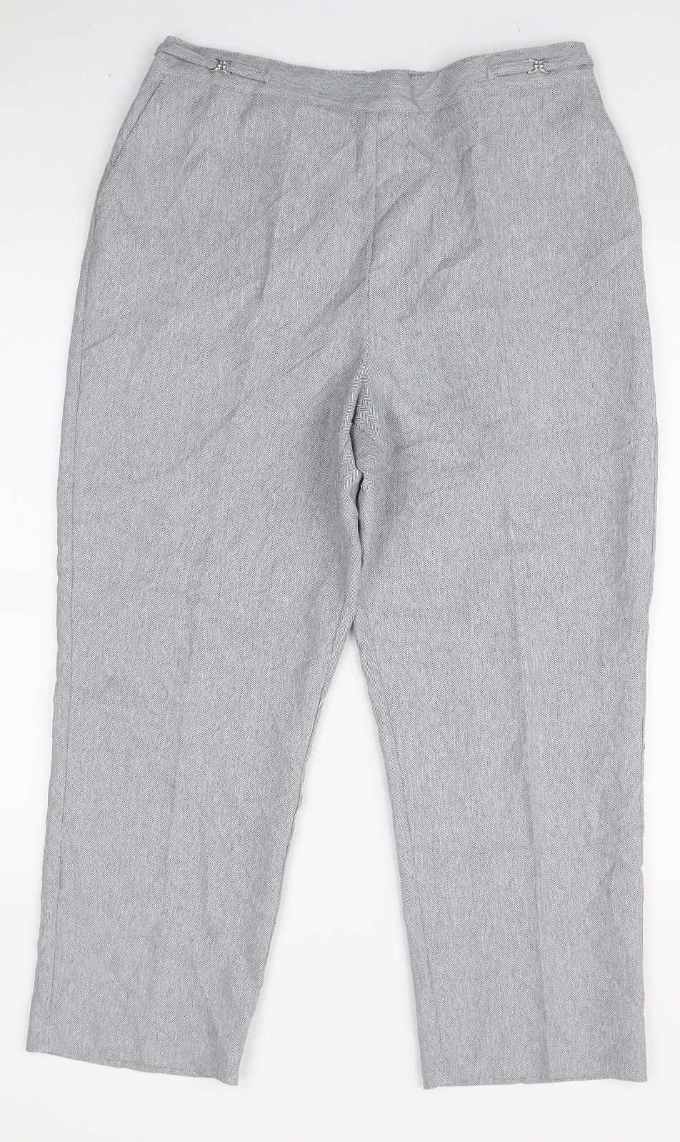 Womens UK Size 14 BHS Regular Fit  Grey Trousers