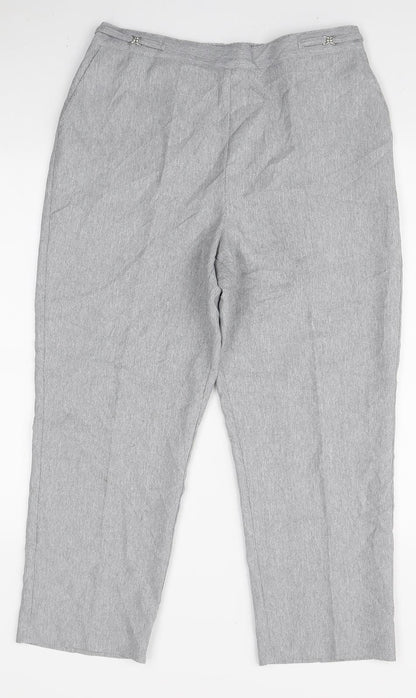 Womens UK Size 14 BHS Regular Fit  Grey Trousers