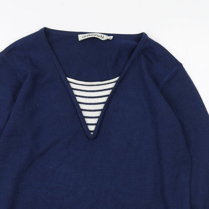 Womens UK Size S Cashmasoft Blue Pullover Jumper