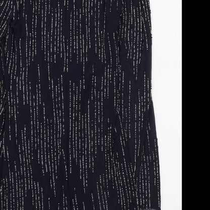 Ruby Ray Womens Blue Polyester Mini Size 10 Round Neck Zip