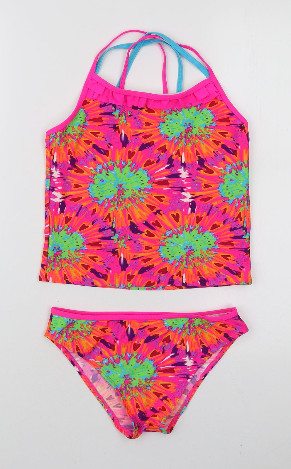 Dunnes Womens Multicoloured Tie Dye Polyamide Tankini