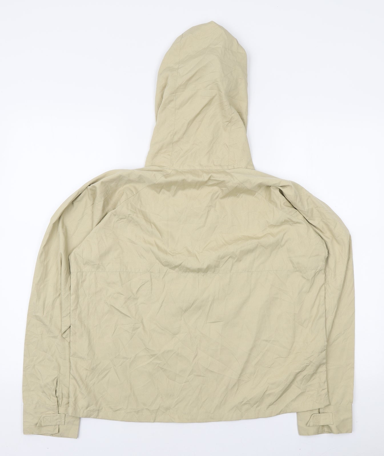 Pineapple Womens Beige Polyester Pullover Hoodie Size M Zip