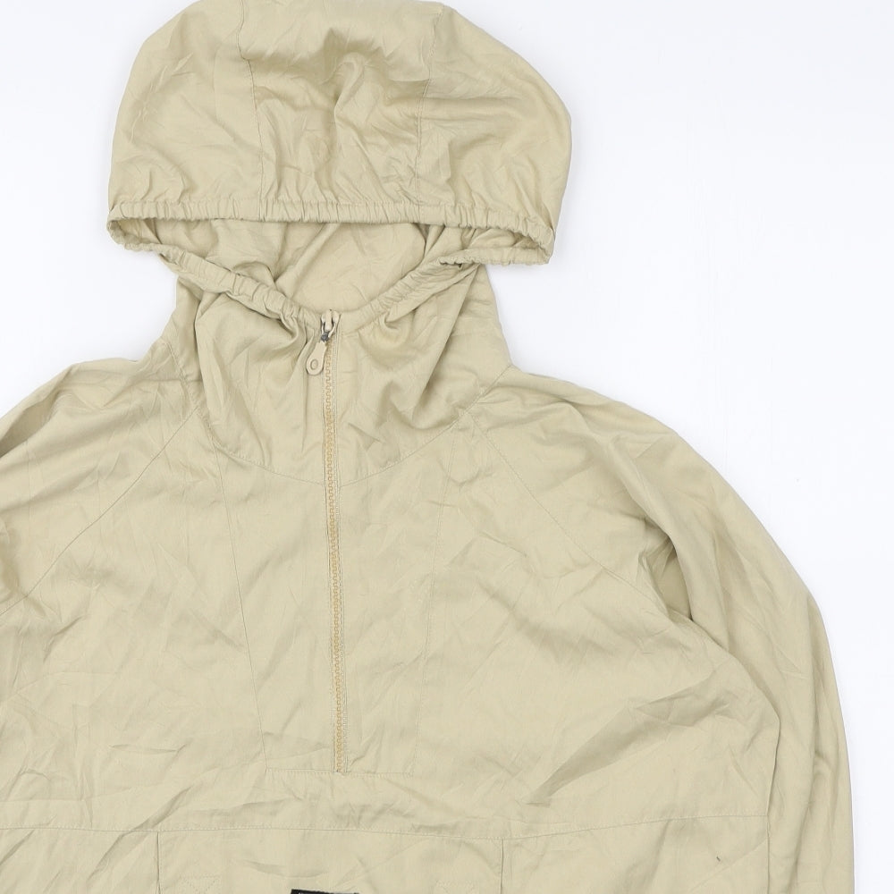 Pineapple Womens Beige Polyester Pullover Hoodie Size M Zip