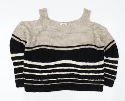 Womens UK Size M Papaya Black Pullover Jumper