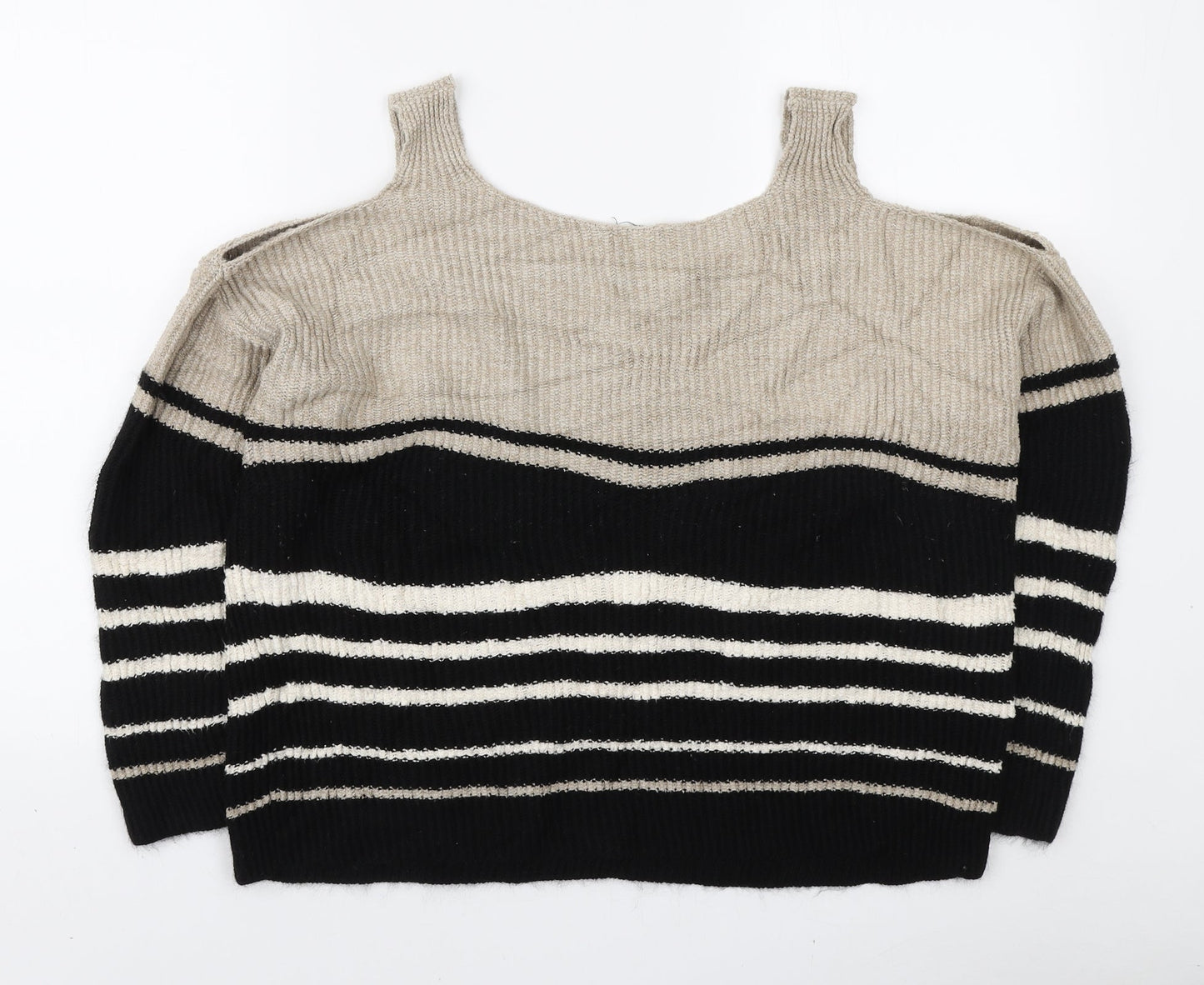 Womens UK Size M Papaya Black Pullover Jumper
