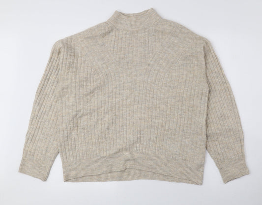 Womens UK Size S New Look Beige Pullover Jumper