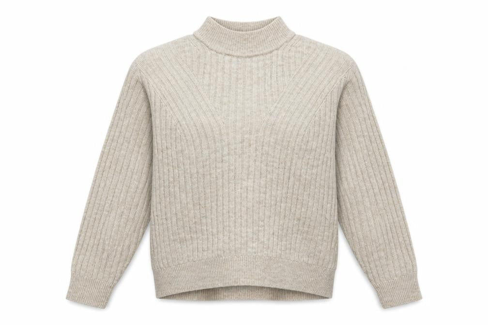Womens UK Size S New Look Beige Pullover Jumper