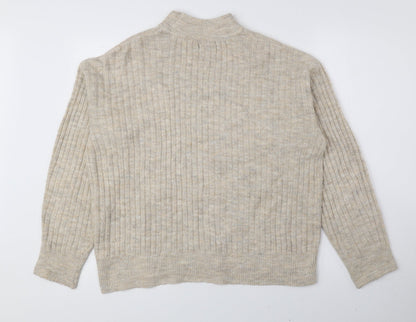 Womens UK Size S New Look Beige Pullover Jumper