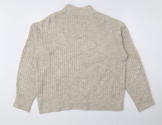 Womens UK Size S New Look Beige Pullover Jumper