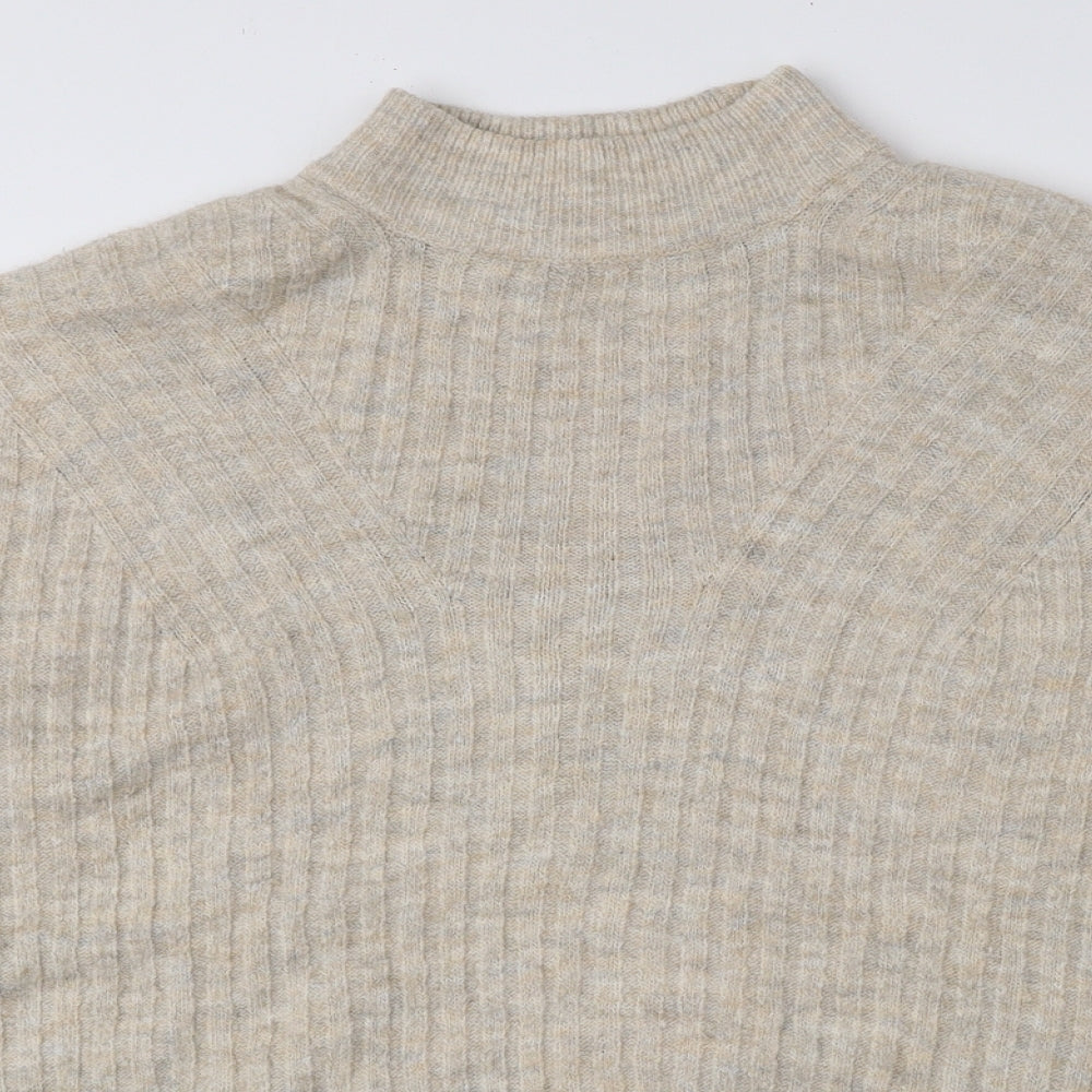 Womens UK Size S New Look Beige Pullover Jumper