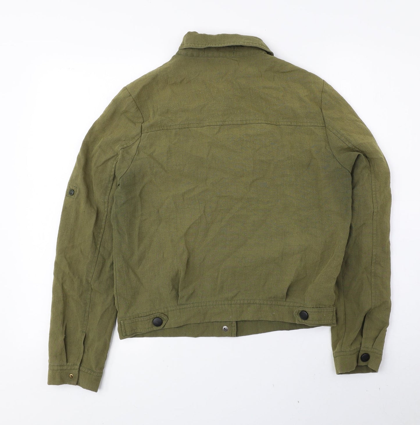 SANFU Womens Green Jacket Size M Button