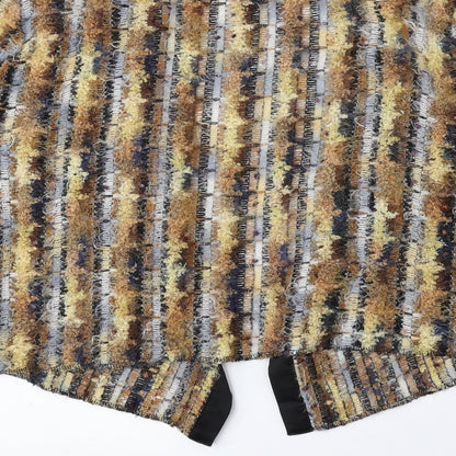 Aria Womens Multicoloured V-Neck Polyamide Cardigan Jumper Size 16