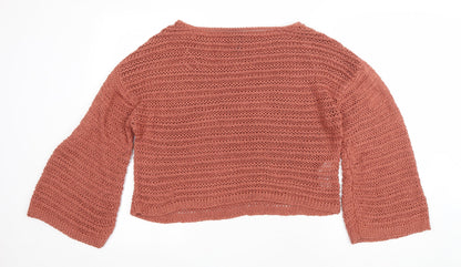 Womens UK Size L New Look Pink Pullover Jumper