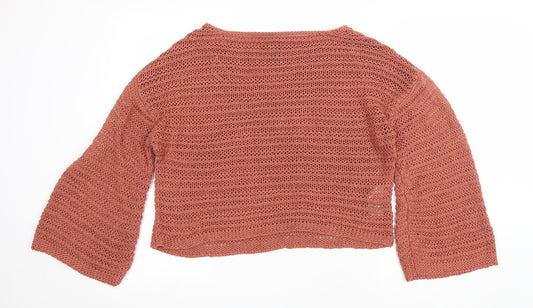 Womens UK Size L New Look Pink Pullover Jumper
