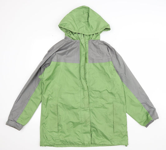 Womens UK Size 14 Being Casual Green Anorak Coat