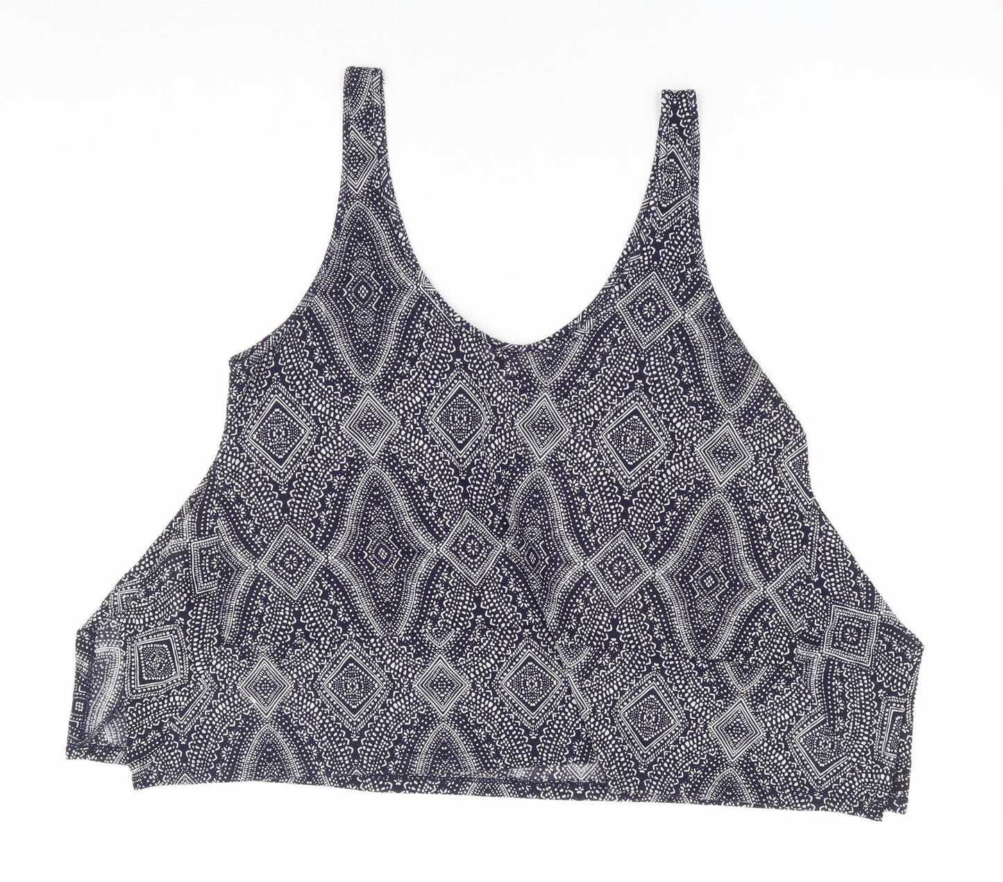Womens UK Size L H&M Blue Basic Tank