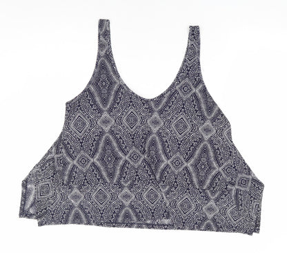 Womens UK Size L H&M Blue Basic Tank
