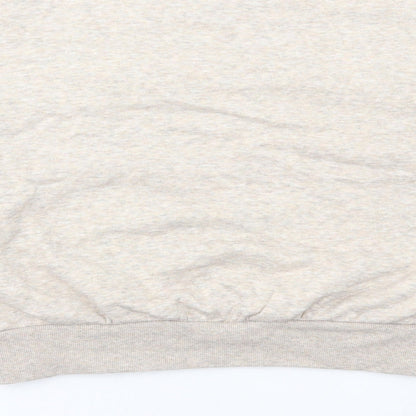 RESERVED Womens Beige Cotton Pullover Sweatshirt Size S Pullover