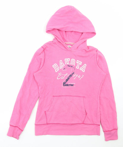 H&M Womens Pink Cotton Pullover Hoodie Size M Pullover - Dakota