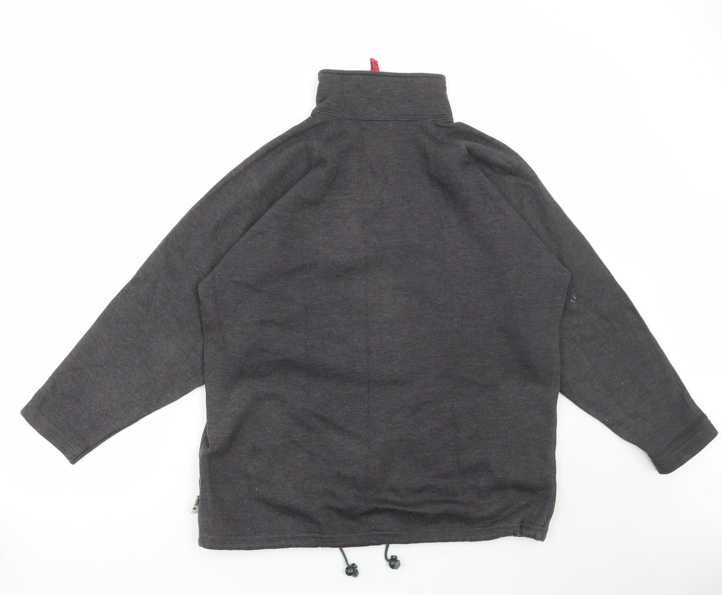 Ladies Winterwear Womens Grey Acrylic Pullover Sweatshirt Size L Zip
