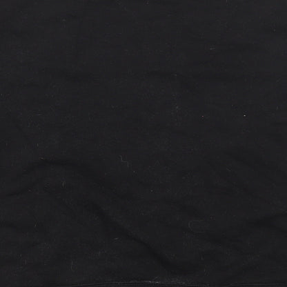 Zara Womens Black Cotton Pullover Sweatshirt Size M Pullover