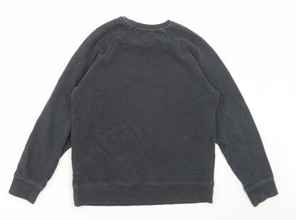 Next Boys Blue Cotton Pullover Sweatshirt Size 10 Years Pullover - Ribbed
