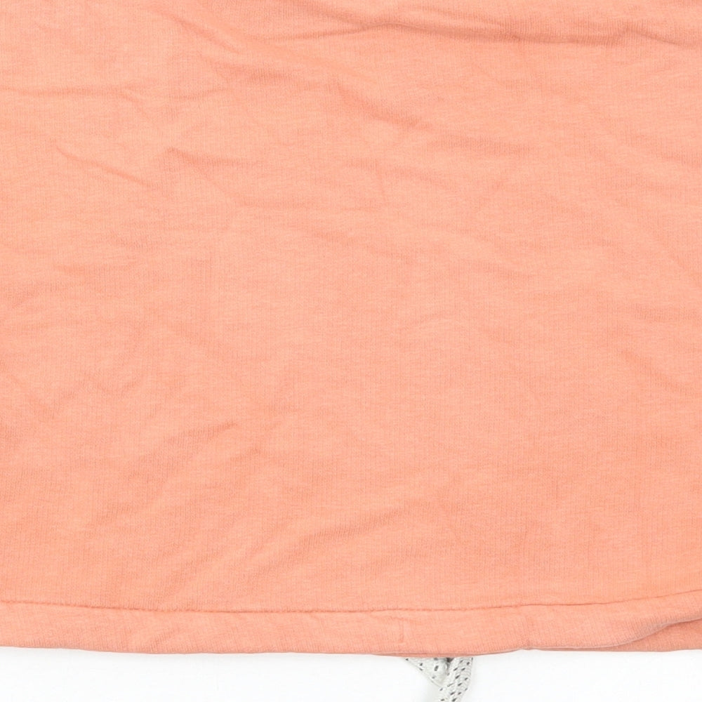 Marks and Spencer Girls Pink Cotton Pullover Sweatshirt Size 8-9 Years Pullover - Cropped