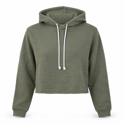 Wild Fable Womens Green Polyester Pullover Hoodie Size S Pullover - Cropped