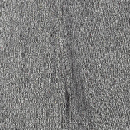 H&M Mens Grey Wool Trousers Size 34 in L25 in Regular Hook & Eye