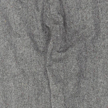H&M Mens Grey Wool Trousers Size 34 in L25 in Regular Hook & Eye