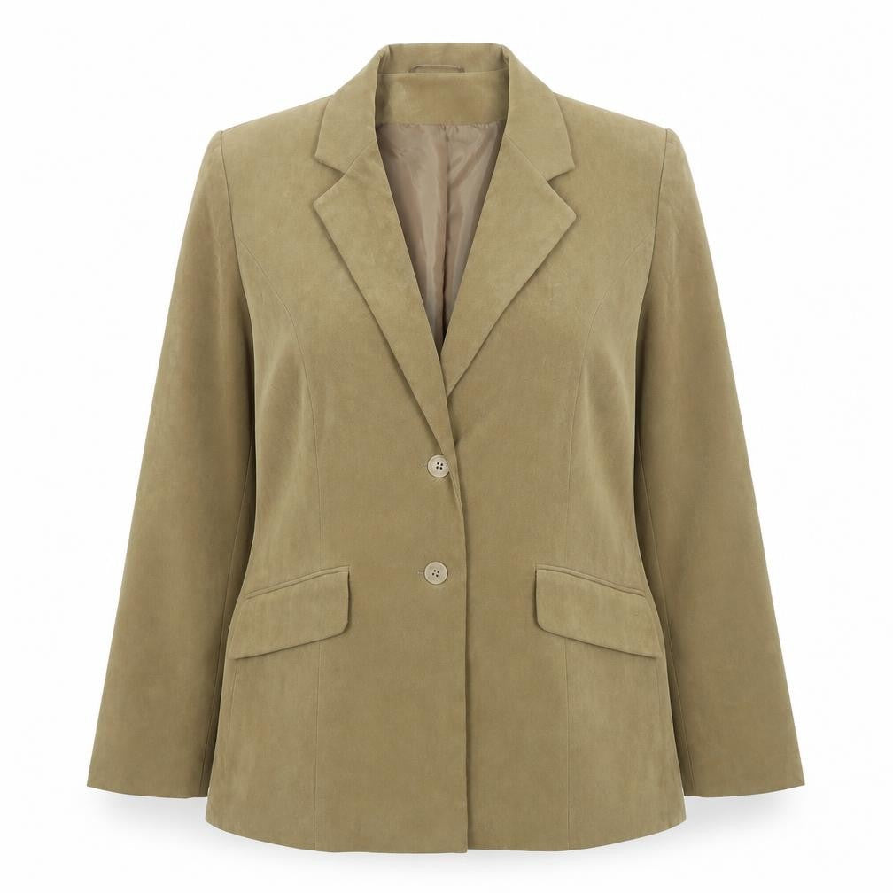 Etam Womens Green Jacket Blazer Size 14 Button