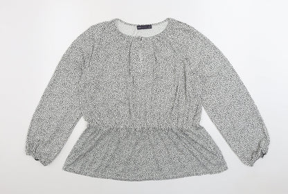 Womens UK Size 16 Marks and Spencer Black Basic Blouse