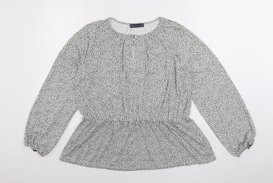 Womens UK Size 16 Marks and Spencer Black Basic Blouse