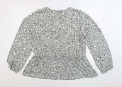 Womens UK Size 16 Marks and Spencer Black Basic Blouse
