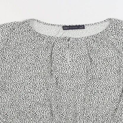Womens UK Size 16 Marks and Spencer Black Basic Blouse
