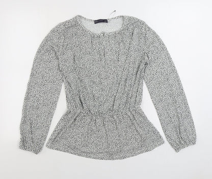 Womens UK Size 6 Marks and Spencer Black Basic Blouse